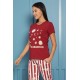 Moda Çizgi Kadın Penye Pijama