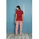 Moda Çizgi Kadın Penye Pijama