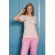 Moda Çizgi Kadın Penye Pijama