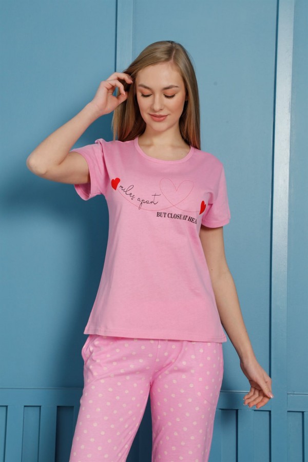 Moda Çizgi Kadın Penye Pijama