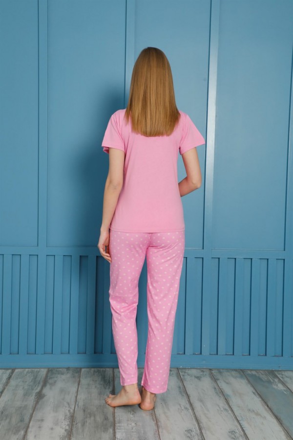 Moda Çizgi Kadın Penye Pijama