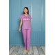 Moda Çizgi Kadın Penye Pijama