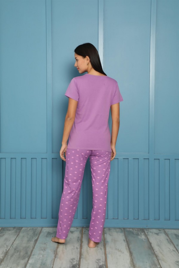 Moda Çizgi Kadın Penye Pijama