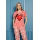 Moda Çizgi Kadın Penye Pijama