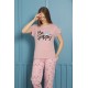 Moda Çizgi Kadın Penye Pijama