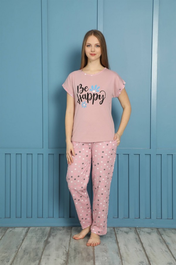 Moda Çizgi Kadın Penye Pijama