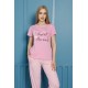 Moda Çizgi Kadın Penye Pijama