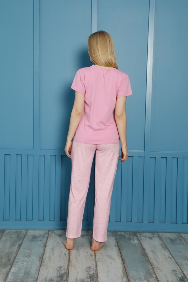 Moda Çizgi Kadın Penye Pijama
