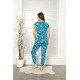 Moda Çizgi Kadın Penye Pijama