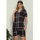Moda Çizgi Şortlu Pijama Takım