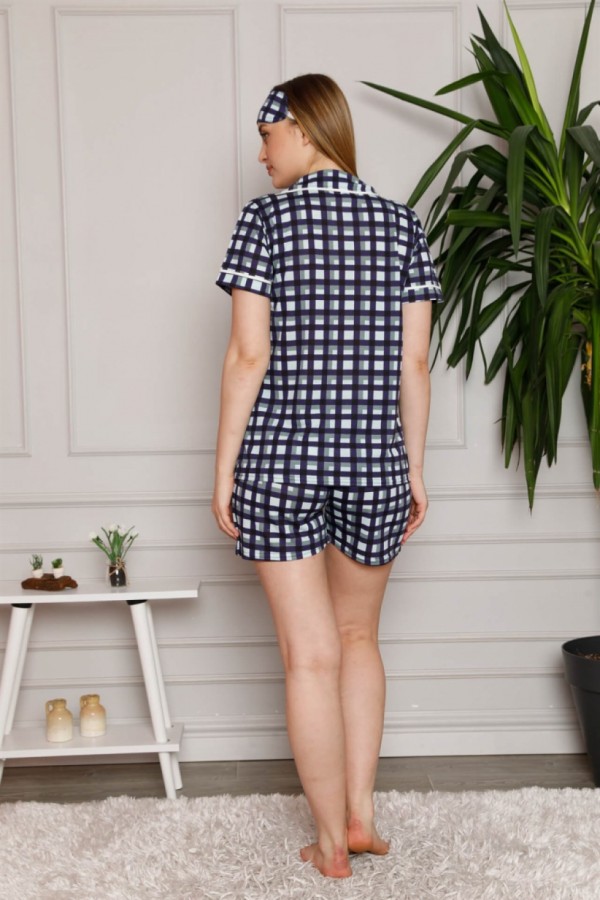 Moda Çizgi Şortlu Pijama Takım