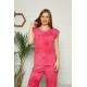 Moda Çizgi Şortlu Pijama Takım