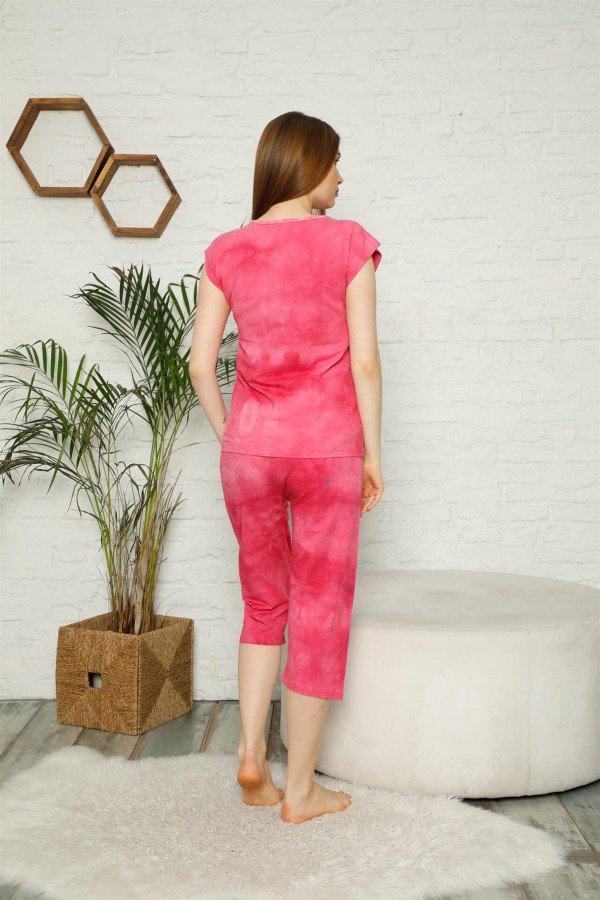 Moda Çizgi Şortlu Pijama Takım