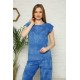 Moda Çizgi Şortlu Pijama Takım
