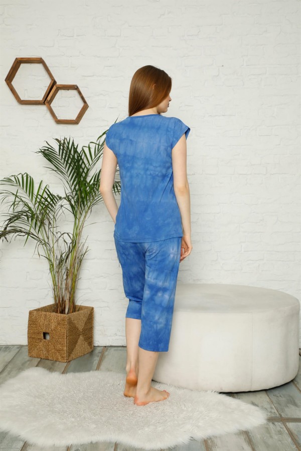 Moda Çizgi Şortlu Pijama Takım