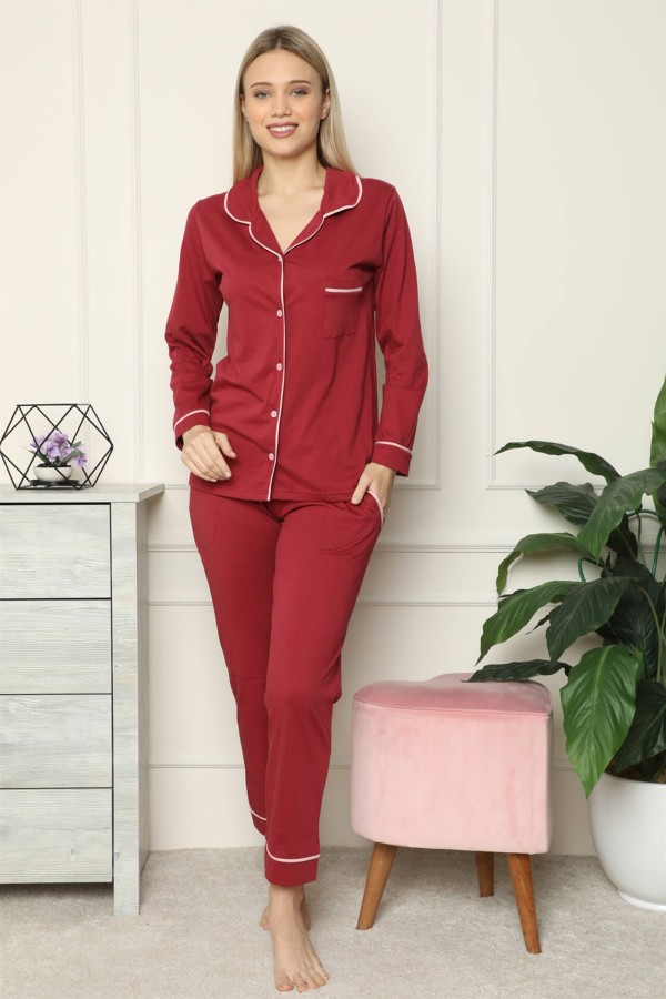 Moda Çizgi Kadın Penye Pijama
