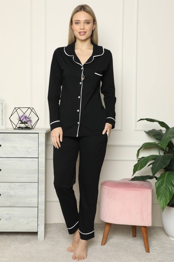 Moda Çizgi Kadın Penye Pijama