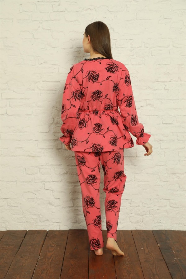 Moda Çizgi Kadın Penye Pijama