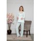 Moda Çizgi Kadın %100 Pamuklu Hamile Pijama Takımı 4516
