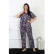 Moda Çizgi Kadın 5XL-6XL-7XL-8XL Büyük Beden Kısa Kol Pijama Takım 75008