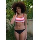 Moda Çizgi Kadın Alt Üst Kırmızı Bikini Takım 35009