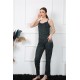 Moda Çizgi Kadın İp Askılı Yeşil Ekoseli Pijama Takım 4135
