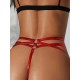 Moda Çizgi Kadın Kırmızı Fantezi Slip Külot 205