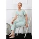 Moda Çizgi Kadın Kısa Kol Pijama Takım 4140