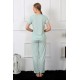 Moda Çizgi Kadın Kısa Kol Pijama Takım 4140