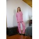 Moda Çizgi Kadın Kışlık Pijama 20267P