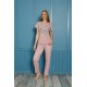 Moda Çizgi Kadın Pamuk Pijama Takım 20501P