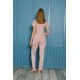 Moda Çizgi Kadın Pamuk Pijama Takım 20501P