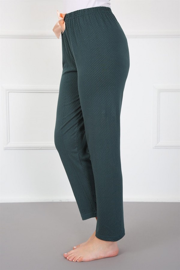 Moda Çizgi Kadın Pamuklu Alt Pijama 210039