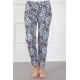 Moda Çizgi Kadın Alt Pijama