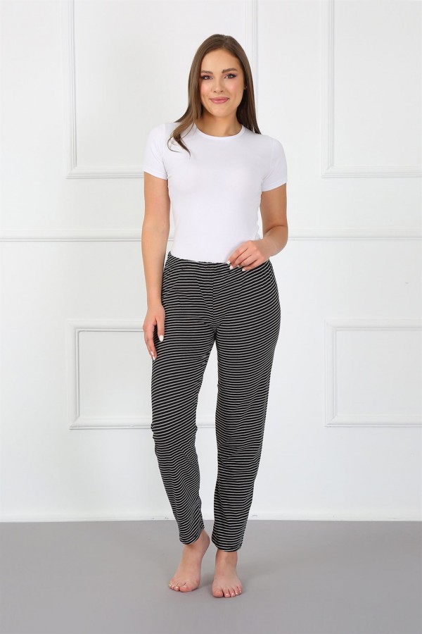 Moda Çizgi Kadın Alt Pijama