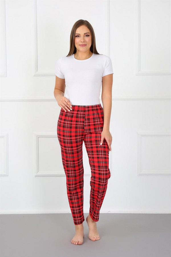 Moda Çizgi Kadın Pamuklu Alt Pijama 27447