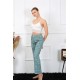Moda Çizgi Kadın Pamuklu Alt Pijama 27454
