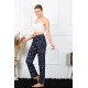 Moda Çizgi Kadın Pamuklu Alt Pijama 27455