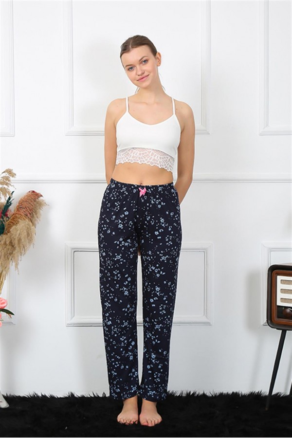 Moda Çizgi Kadın Pamuklu Alt Pijama 27455