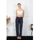 Moda Çizgi Kadın Pamuklu Alt Pijama 27455