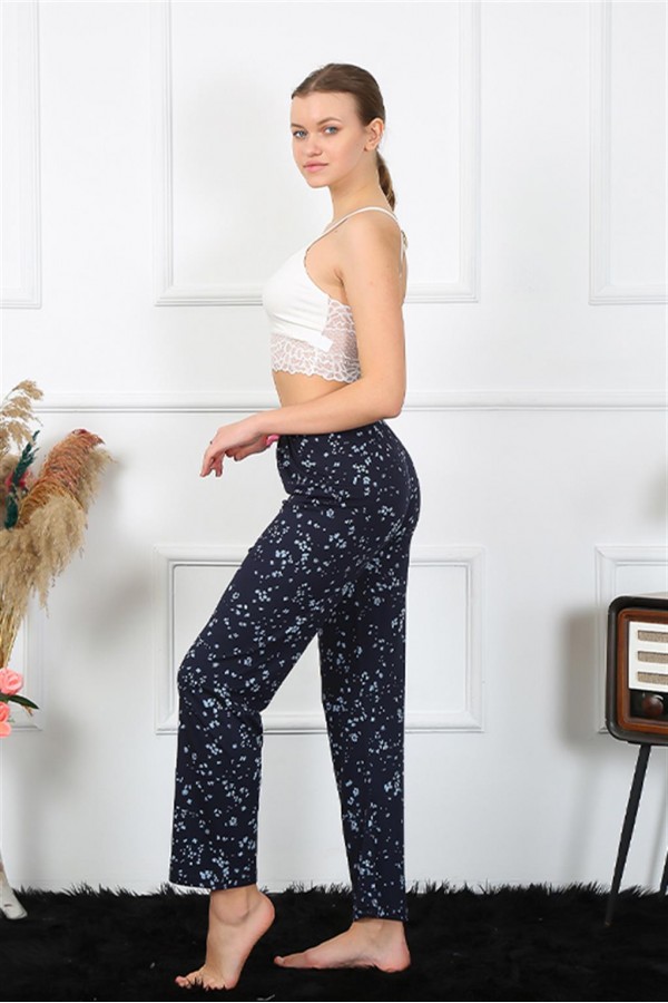 Moda Çizgi Kadın Pamuklu Alt Pijama 27455