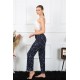 Moda Çizgi Kadın Pamuklu Alt Pijama 27455
