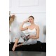 Moda Çizgi Kadın Pamuklu Alt Pijama 27457