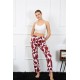 Moda Çizgi Kadın Pamuklu Alt Pijama 27461