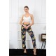 Moda Çizgi Kadın Pamuklu Alt Pijama 27463