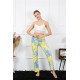 Moda Çizgi Kadın Pamuklu Alt Pijama 27466