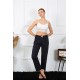 Moda Çizgi Kadın Pamuklu Alt Pijama 27467