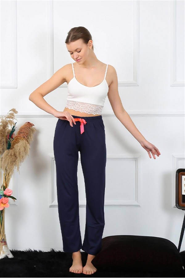 Moda Çizgi Kadın Pamuklu Alt Pijama 27468