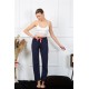 Moda Çizgi Kadın Pamuklu Alt Pijama 27468