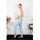 Moda Çizgi Kadın Pamuklu Alt Pijama 27469